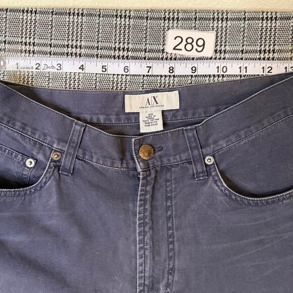 Armani Exchange Men's Jeans Navy Blue Cotton Straight Leg Size 30 - Picture 5 of 11